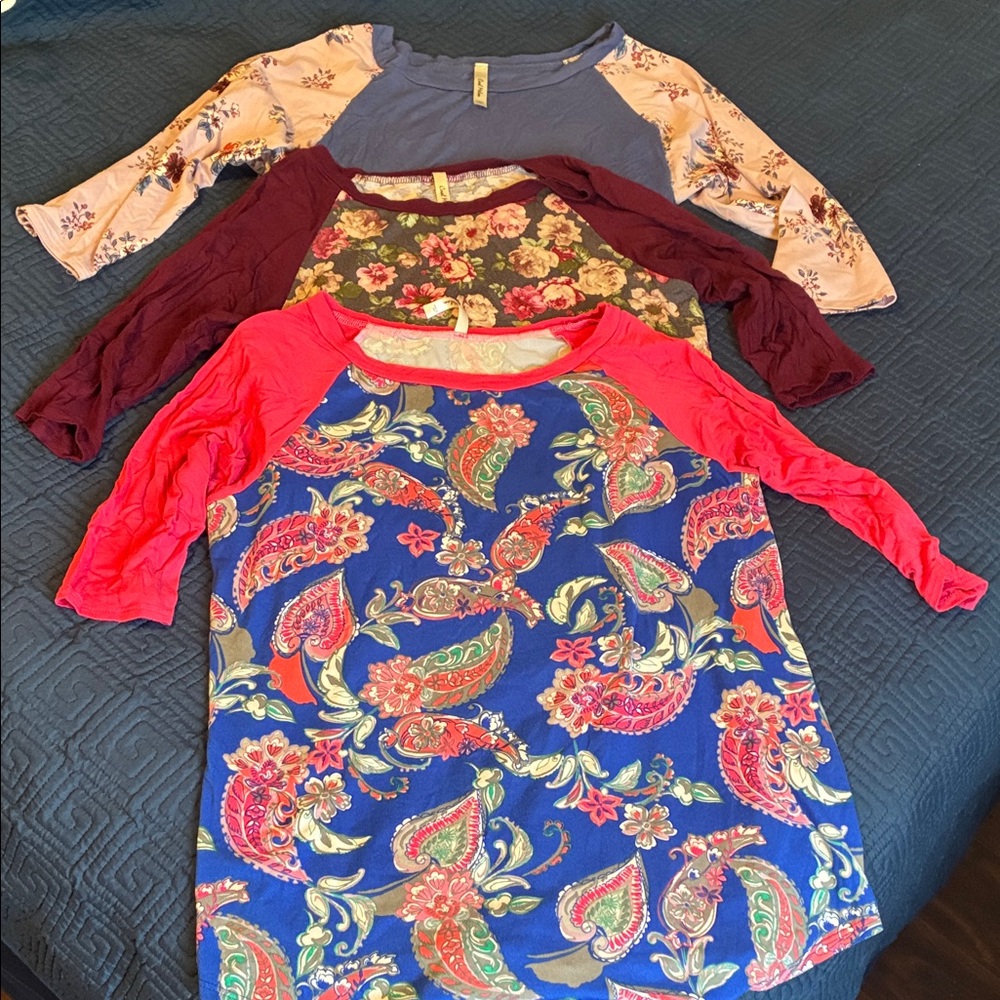 3 Cool Melon 3/4 sleeve shirts